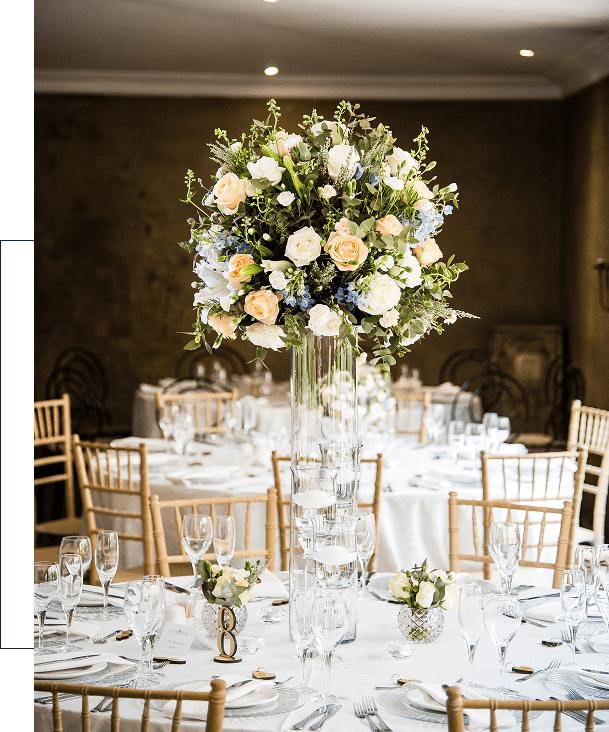 Elegant floral venue decoration