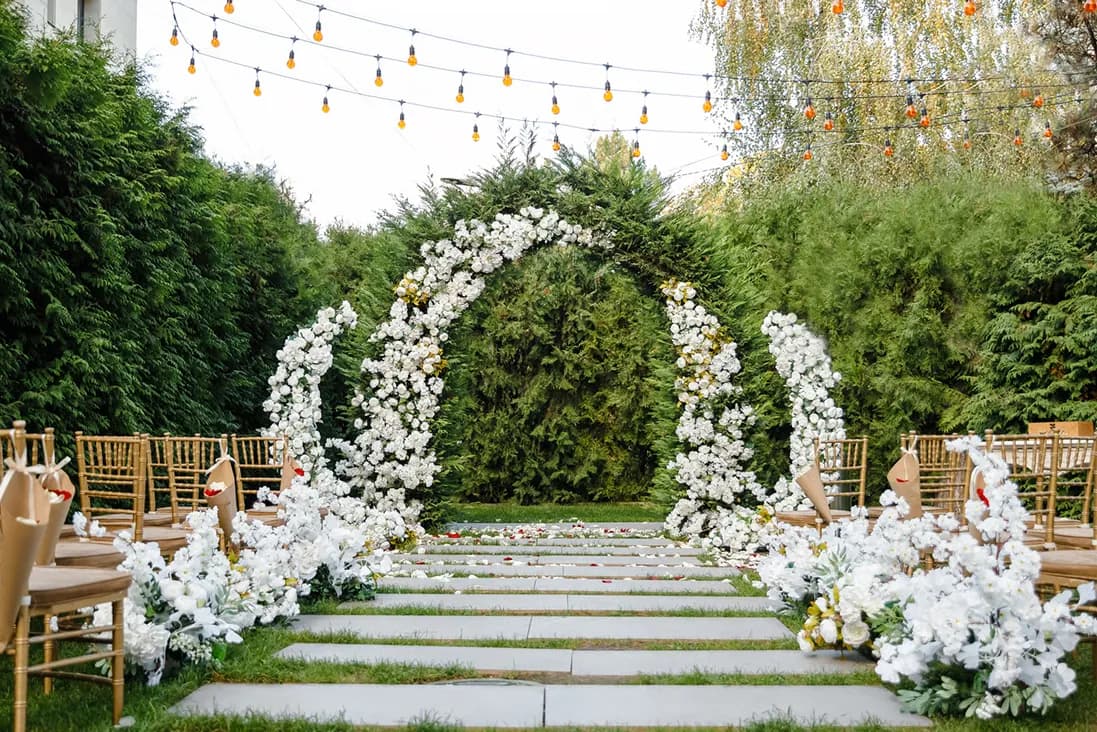 Floral Arches & Backdrops detail